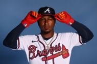 Ozzie Albies at the Braves Photo Day